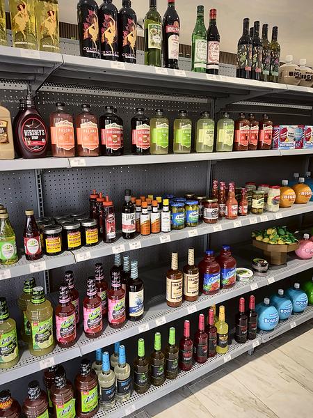 Cocktail mixers, garnishes and ready-to-drink cocktails